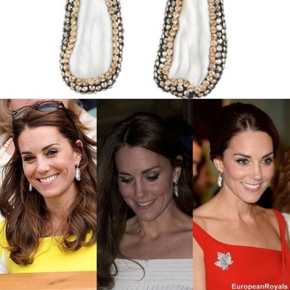 Elegant Soru Baroque Pearl Earrings as seen on Kate Middleton - Picture 5 of 10